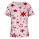 thumbnail image 4 of Día de la Independencia Mujer Casual Sexy Moda Verano Camiseta de cuello redondo Impreso Manga corta Tops Blusa Pompotops hkajfhjk467734, 4 of 5