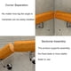 thumbnail image 4 of Pasamanos de madera de 12 pulgadas Pasamanos de escalera antideslizante para ancianos Pasamanos de pino Kit completo Rieles de seguridad Montaje en pared Barandilla de escalera para el hogar, 4 of 5