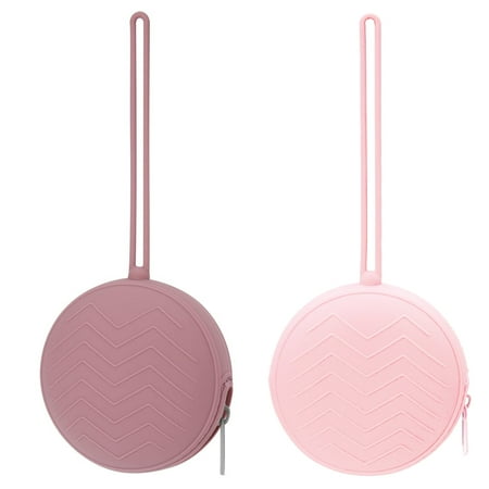 2 Pack Silicone Pacifier Holder Case, BPA-Free Newborn Baby Silicone Pacifier Holder for Boys & Girls, Portable Silicone Pacifier Container Case