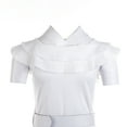 thumbnail image 3 of Woman's Sexy Solid Color Jumpsuit, Boat Neck Falbala High Waist Elastic Slim One-piece with Belt, Daily Life, 3 of 10