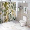 thumbnail image 7 of Orinice Botanical Shower Curtain, Green Leaves Plants Floral Tree Bathroom Curtain, Spring Fall Yellow Leaves Natural Shower Curtain Set with 12 Hooks for Bathroom,  60x72, 7 of 7