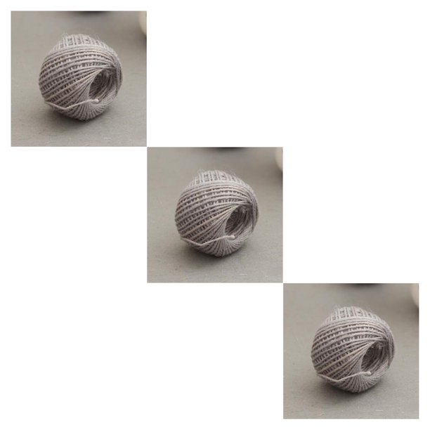 Moyic Cuerdas de arpillera retorcidas para fiesta de boda, costura decorativa, cuerdas de cordel para álbum de recortes, cuerda para Gris 3Conjunto