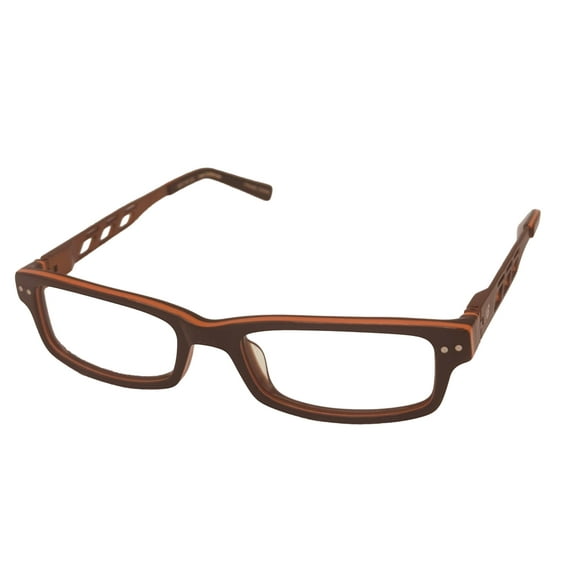 New Balance Kids Eyeglass Plastic Brown Orange Rectangle, NB103. 1. 48mm