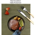 thumbnail image 7 of Set of 6 Placemats, Table Mats Indoor Placemats Washable PVC Non-Slip Heatproof Woven Placemats for Dining Table Fabric Place Mat, 7 of 7