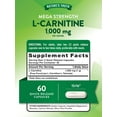 thumbnail image 2 of L Carnitine 1000mg | 60 Capsules | Non-GMO, Gluten Free Supplement | by Nature's Truth, 2 of 7