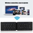 thumbnail image 3 of Teclado Inalámbrico Bluetooth Keyboard Plegable USB con Cable Recargable Mini Teclado Inalámbrico Recargable Tama?o Completo Teclado Plegable Ultra Delgado Tama?o de Bolsillo Portátil Conveniencia Unbranded DS06380, 3 of 7