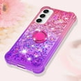 thumbnail image 6 of Slim Fit Phone Case for Samsung Galaxy S23 FE, Bling Shiny Quicksand Effect TPU Bumper Case with Four Corners Heavy Anti-Fall Protection Case for Galaxy S23 FE,Pink Purple, 6 of 14