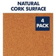thumbnail image 3 of Quartet Tiles, 12" x 12", Corkboard, Wall Bulletin Boards, Natural, 4 Pack (102), 3 of 7
