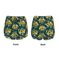 thumbnail image 5 of Picia Sunflowers Pattern Women's 2 in 1 Athletic Running Shorts High Waisted Workout Casual Gym Sweat Shorts with Comfy Liner Zipper Pockets-Large, 5 of 9