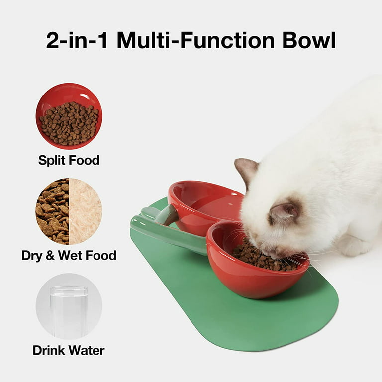 VETRESKA Elevated Dog Bowl Raised Ceramic Cat Dog Bowls Large Breed,No Slip  Dog Food/Water Bowl Dog Feeding Station Dishes for Medium Large Dogs with