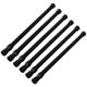 thumbnail image 1 of Small Tension Rods for Cabinets Cupboard Bars for RV Closets Refrigerator, Spring Rods 11.8 to 19.6 Inches, 6 Packs (Black), 1 of 5