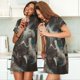 thumbnail image 4 of Easygdp Astronaut Polar Bear Roar Camisón de manga corta para mujer, informal, estampado, 4 of 6