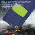 thumbnail image 6 of Galaxy Tab A7 SM-T500 T505 T507 10.4-inch Case,Dteck Shockproof Rubber 3-Layer Protection Case for Samsung Galaxy Tab A7 10.4" 2020 Hybrid Armor Kickstand Protector Cover,Navy+Olivine, 6 of 7