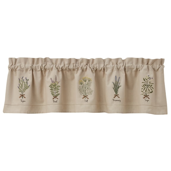 Park Designs Herb Embroidered Lined Valance 14"L