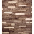 thumbnail image 3 of Wooden Print Duvet Cover Set, Wall Floor Textured Planks Panels Art Grain Cottage Lodge Hardwood Pattern, Decorative 3 Piece Bedding Set with 2 Pillow Shams, Calking Size, Brown, by Ambesonne, 3 of 3