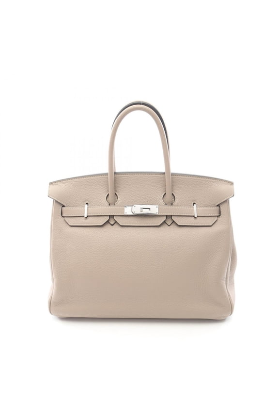 Pre-Owned Hermes Birkin 35 Handbag, Leather, Togo Women's, Beige