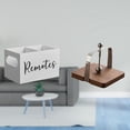 thumbnail image 2 of Organizador De Servilletas Y Control Remoto De Madera Retro Para Mesa, Mesita De Noche, Sofá, Oficina, Cocina, Comedor Interior, Hogar, Dispensador De Pañuelos Con Ranuras, 2 of 8