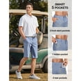 thumbnail image 3 of PULI Men’s Golf Shorts 12" Inseam Lightweight Stretch Quick-Dry Hiking Casual Dress Work Hybrid Shorts with Pockets, 3 of 6