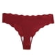 thumbnail image 4 of TrowBridge-Conjunto de bragas de 4 piezas para mujer, tangas de satén de seda sin costuras, ropa interior Sexy, lencería a la moda con borde ondulado a rayas, 4 of 4