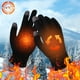 thumbnail image 4 of Guantes de punto para mujer, guantes de invierno para pantalla táctil, impermeables, resistentes al viento, deportivos, suaves y cálidos, guantes térmicos lisos, mitones transpirables para exteriores,, 4 of 6