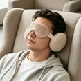 thumbnail image 1 of EGNMCR 2 In 1 U Shaped Pillow With Eye Mask Memorys Foam Travel Neck Pillow Shade Sleep Mask Office Nap Support For Airplane Car Home Use Polyester Eye Masks Pillows, 1 of 6