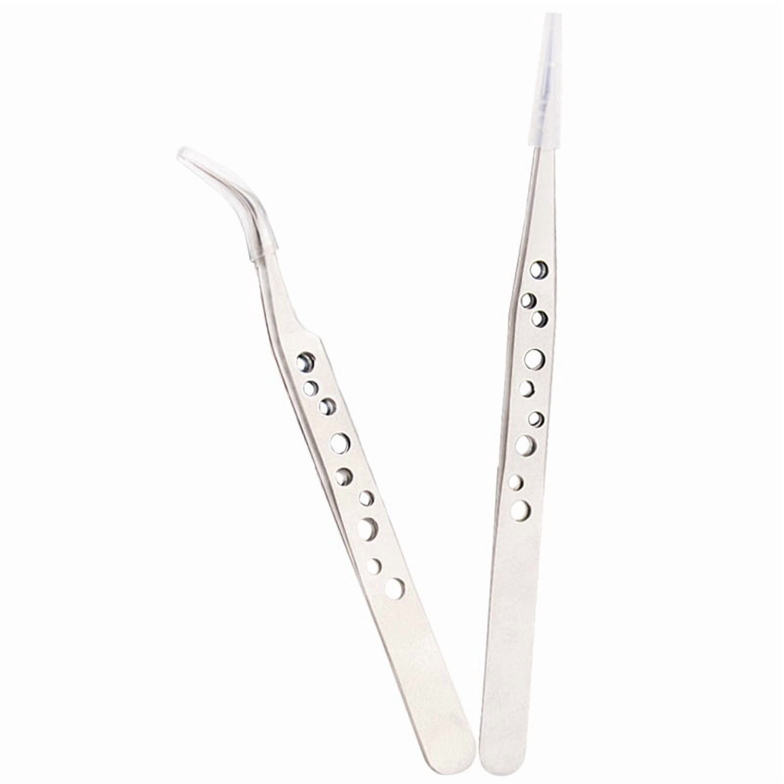Stainless non-magnetic eyelash extension tweezers eyelash tweezers false eyelash tweezers 3D lash tweezer