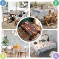 thumbnail image 4 of Rectangle Table Clothes Halloween Evil Pimpkin Moon Table Cloth,Pattern Foldable Table Covers for Picnic Gathering Halloween Fall Thanksgiving Christmas, 4 of 5