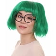thumbnail image 6 of HPO | Fashion Edna | Multiple Colors Bob with Bangs and Glasses, Halloween Wig | Breathable Capless Cap, 6 of 85