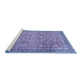 thumbnail image 2 of Ahgly Company Machine Washable Indoor Round Persian Blue Traditional Area Rugs, 5' Round, 2 of 4