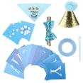 thumbnail image 4 of Suministros para fiesta de cumpleaños para perros, bufanda para perro, sombrero, pajarita, conjunto de cinta, decoraciones para fiesta de cumpleaños para perros y mascotas, 4 of 8