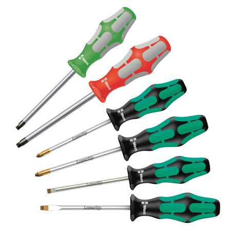 

Screwdriver Set Slotted 1/4x6 6 Pc