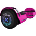 thumbnail image 5 of Hover-1 Chrome Hoverboard, Pink, LED Lights, Bluetooth Speaker, 6.5 in Tires, 220 lbs Max weight, 7 MPH, 5 of 8