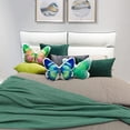 thumbnail image 2 of JWH 3D Handmade Decorative Stuffed Butterfly Throw Pillows for Bed Sofa 13x17inch Deep Green, 2 of 9