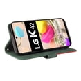 thumbnail image 4 of Case for LG K42/K52/K62 Leather Wallet Book Flip Folio Stand View Cover - Green, 4 of 5