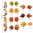thumbnail image 2 of Coolmade 2 Pack Fall Garland Maple Leaf 5.9ft/Piece 7 Colors, 2 of 7