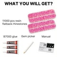 thumbnail image 2 of Flatback Rhinestones with Adhesive Glue for Craft, Nail Art, Shoes, Decoration, Embelishment and More, 2 of 7