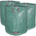 thumbnail image 2 of Juego de 3 bolsas de basura para jardín, 272 l, resistentes, de polipropileno, para jardín, juego de 3 bolsas de basura para jardín, 2 of 6