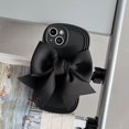 thumbnail image 1 of Funda de teléfono con nudo de lazo grande 3D para iPhone 13, 12, 11 Pro Max, borde ondulado, lente de silicona suave, cubierta protectora completa para Apple XR, X, XS MAX Fivean unisex, 1 of 2