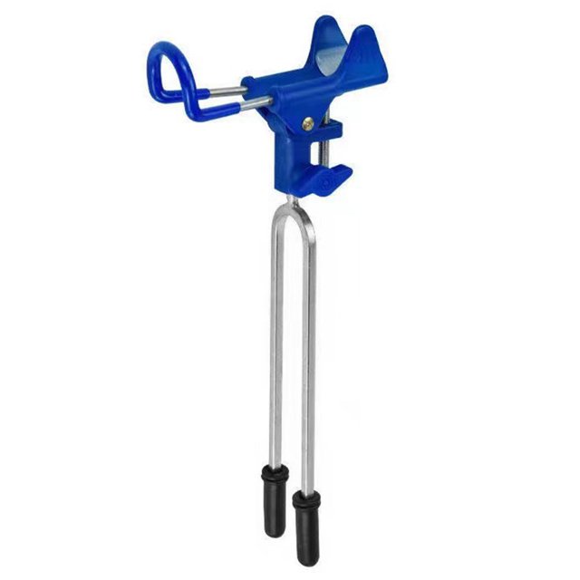 FLhrweasw Estante para Caña Pescar 360 Grados Ajustable para Pesca en Banco (luz Nocturna Azul)