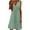 Green, variant on LYXSSBYX Plus Size Womens Dress Casual Fashion Women Summer Casual Solid Round-Neck Sleeveless Vest Long Dress