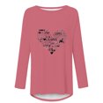 thumbnail image 4 of Aqestyerly Chandail Décontracté pour Femmes Imprimé Saint-Valentin Manches Longues Col Rond, 4 of 4