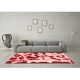 thumbnail image 3 of Ahgly Company Indoor Rectangle Abstract Red Modern Area Rugs, 2' x 5', 3 of 4