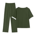 thumbnail image 2 of Conjunto Corto para las Mujeres Casual Deportivo Traje de Deporte Sudadera Y Pantalones de Dos Piezas, 2 of 3