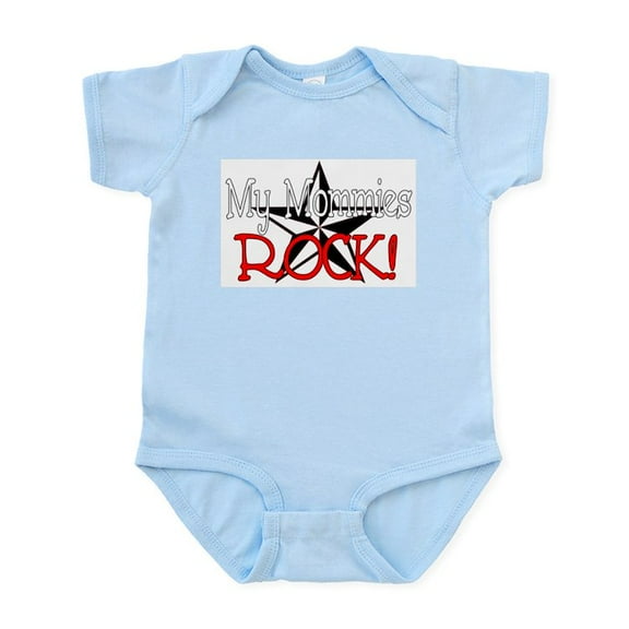 CafePress - My Mommies Rock! Infant Bodysuit - Baby Light Bodysuit, Size Newborn - 24 Months