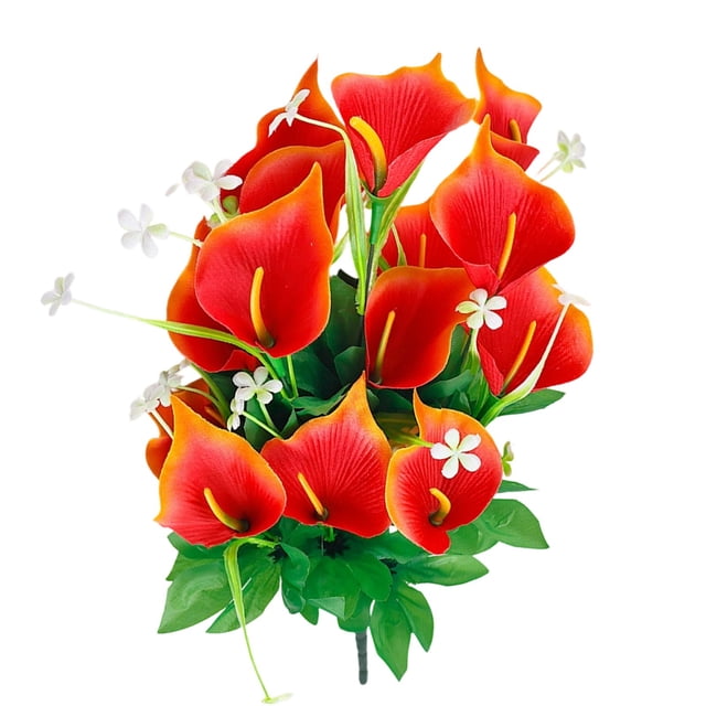 Flores artificiales de seda para decoración del hogar, oficina, arreglos de mesa para bodas, nenúfares artificiales realistas con centros de mesa florales flexibles y realistas para