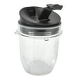 Portable 12OZ Replacement Cup Blender Cup Container with Lid Fit for