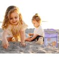 thumbnail image 3 of Sacs Coquillages pour Jouets de Plage pour Enfants, Sacs de Plage Colorés en Maille Respirante, Sacs Coquillages de Mer avec Sangles de Transport Ajustables, Sacs Portatifs pour Trésors de Plage en Sable et Coquillages, Sac de Rangement pour Jouets, Seulement les Sacs (Purple1), 3 of 8
