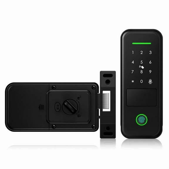 Smart Lock Cerradura Inteligente Waterproof Wifi Fingerprint Rim Lock Smart Card Digital Electronic Door Lock For Home ,Easy installation