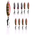 thumbnail image 1 of 10 Piezas/Juego de Señuelos de Cuchara de Metal, Cebo Artificial, Cebo Duro para Pesca de Lubina, Jigging Lento, 30 G, 1 of 1