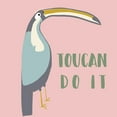 thumbnail image 2 of Bryant, Susan 12x12 Gold Ornate Wood Framed with Double Matting Museum Art Print Titled - Toucan Can Do It, 2 of 4